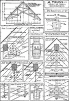 An illustration from Radford's portfolio of details of building construction; a remarkable and unique collection of full-page plates, accurately drawn and reproduced to exact scale. Complete details for every style of interior trim, including special built-in features (1911)