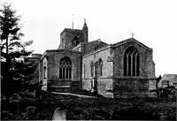 An illustration from The English village church; exteriors and interiors (1921)