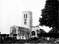 An illustration from The English village church; exteriors and interiors (1921)