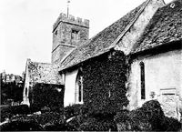 An illustration from The English village church; exteriors and interiors (1921)