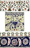 An illustration from Leadless decorative tiles, faience, and mosaic, comprising notes and excerpts on the history, materials, manufacture & use of ornamental flooring tiles, ceramic mosaic, and decorative tiles and faience (1904)