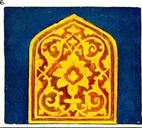 An illustration from Leadless decorative tiles, faience, and mosaic, comprising notes and excerpts on the history, materials, manufacture & use of ornamental flooring tiles, ceramic mosaic, and decorative tiles and faience (1904)