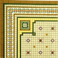 An illustration from Leadless decorative tiles, faience, and mosaic, comprising notes and excerpts on the history, materials, manufacture & use of ornamental flooring tiles, ceramic mosaic, and decorative tiles and faience (1904)
