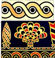 An illustration from Leadless decorative tiles, faience, and mosaic, comprising notes and excerpts on the history, materials, manufacture & use of ornamental flooring tiles, ceramic mosaic, and decorative tiles and faience (1904)