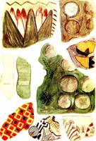 An illustration from Leadless decorative tiles, faience, and mosaic, comprising notes and excerpts on the history, materials, manufacture & use of ornamental flooring tiles, ceramic mosaic, and decorative tiles and faience (1904)
