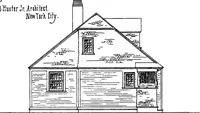 Picture 7 of 108 from American cottages; consisting of fouty-four large quarto plates, containing original designs of medium and low cost cottages, seaside and country houses. Also, a club house, pavilion .. (1883), leaf 16