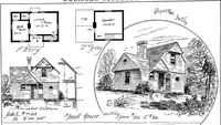 Picture 19 of 108 from American cottages; consisting of fouty-four large quarto plates, containing original designs of medium and low cost cottages, seaside and country houses. Also, a club house, pavilion .. (1883), leaf 22