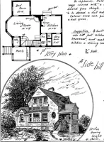 Picture 20 of 108 from American cottages; consisting of fouty-four large quarto plates, containing original designs of medium and low cost cottages, seaside and country houses. Also, a club house, pavilion .. (1883), leaf 22
