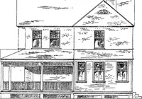 Picture 24 of 108 from American cottages; consisting of fouty-four large quarto plates, containing original designs of medium and low cost cottages, seaside and country houses. Also, a club house, pavilion .. (1883), leaf 24