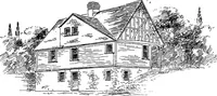 An illustration from American cottages; consisting of fouty-four large quarto plates, containing original designs of medium and low cost cottages, seaside and country houses. Also, a club house, pavilion .. (1883)