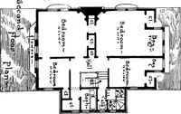 An illustration from American cottages; consisting of fouty-four large quarto plates, containing original designs of medium and low cost cottages, seaside and country houses. Also, a club house, pavilion .. (1883)
