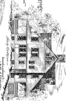 An illustration from American cottages; consisting of fouty-four large quarto plates, containing original designs of medium and low cost cottages, seaside and country houses. Also, a club house, pavilion .. (1883)