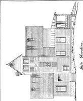 Picture 74 of 108 from American cottages; consisting of fouty-four large quarto plates, containing original designs of medium and low cost cottages, seaside and country houses. Also, a club house, pavilion .. (1883), leaf 72