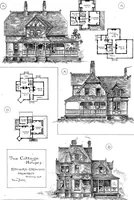 Picture 92 of 108 from American cottages; consisting of fouty-four large quarto plates, containing original designs of medium and low cost cottages, seaside and country houses. Also, a club house, pavilion .. (1883), leaf 86