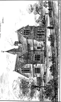 An illustration from American cottages; consisting of fouty-four large quarto plates, containing original designs of medium and low cost cottages, seaside and country houses. Also, a club house, pavilion .. (1883)
