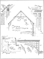 Picture 101 of 108 from American cottages; consisting of fouty-four large quarto plates, containing original designs of medium and low cost cottages, seaside and country houses. Also, a club house, pavilion .. (1883), leaf 98