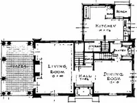An illustration from Inexpensive homes of individuality; being a collection of photographs and floor plans illustrating certain of America's best country and suburban homes of moderate size (1915)