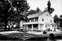 Picture 27 of 112 from Inexpensive homes of individuality; being a collection of photographs and floor plans illustrating certain of America's best country and suburban homes of moderate size (1915), leaf 34