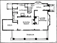 Picture 30 of 112 from Inexpensive homes of individuality; being a collection of photographs and floor plans illustrating certain of America's best country and suburban homes of moderate size (1915), leaf 36