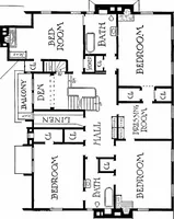 An illustration from Inexpensive homes of individuality; being a collection of photographs and floor plans illustrating certain of America's best country and suburban homes of moderate size (1915)