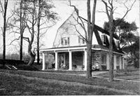 An illustration from Inexpensive homes of individuality; being a collection of photographs and floor plans illustrating certain of America's best country and suburban homes of moderate size (1915)