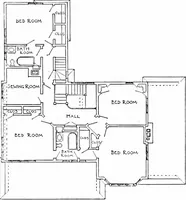 Picture 95 of 112 from Inexpensive homes of individuality; being a collection of photographs and floor plans illustrating certain of America's best country and suburban homes of moderate size (1915), leaf 74