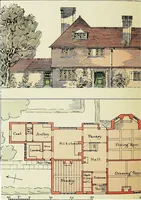 An illustration from The modern home; a book of British domestic architectvre for moderate incomes; a companion volvme to "The British home of to-day"; (1906)