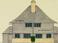 An illustration from The modern home; a book of British domestic architectvre for moderate incomes; a companion volvme to "The British home of to-day"; (1906)