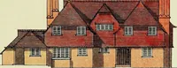 An illustration from The modern home; a book of British domestic architectvre for moderate incomes; a companion volvme to "The British home of to-day"; (1906)