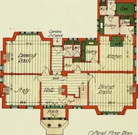 An illustration from The modern home; a book of British domestic architectvre for moderate incomes; a companion volvme to "The British home of to-day"; (1906)