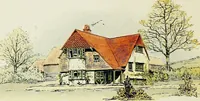 An illustration from The modern home; a book of British domestic architectvre for moderate incomes; a companion volvme to "The British home of to-day"; (1906)
