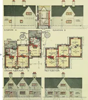 An illustration from The modern home; a book of British domestic architectvre for moderate incomes; a companion volvme to "The British home of to-day"; (1906)