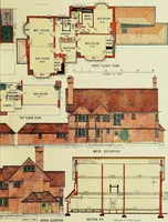 An illustration from The modern home; a book of British domestic architectvre for moderate incomes; a companion volvme to "The British home of to-day"; (1906)