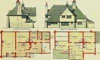 An illustration from The modern home; a book of British domestic architectvre for moderate incomes; a companion volvme to "The British home of to-day"; (1906)