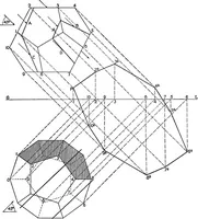 An illustration from Shades and shadows, with applications to architectural details, and exercises in drawing them with the brush and pen .. (1912)