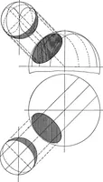An illustration from Shades and shadows, with applications to architectural details, and exercises in drawing them with the brush and pen .. (1912)