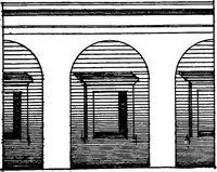 An illustration from Shades and shadows, with applications to architectural details, and exercises in drawing them with the brush and pen .. (1912)