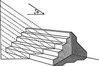 An illustration from Shades and shadows, with applications to architectural details, and exercises in drawing them with the brush and pen .. (1912)