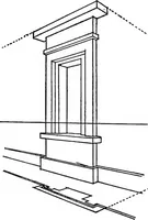 An illustration from Shades and shadows, with applications to architectural details, and exercises in drawing them with the brush and pen .. (1912)