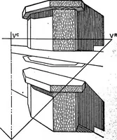 An illustration from Shades and shadows, with applications to architectural details, and exercises in drawing them with the brush and pen .. (1912)