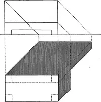 An illustration from Shades and shadows, with applications to architectural details, and exercises in drawing them with the brush and pen .. (1912)
