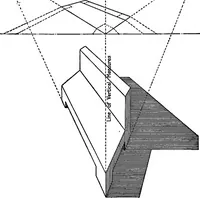 An illustration from Shades and shadows, with applications to architectural details, and exercises in drawing them with the brush and pen .. (1912)