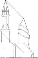 An illustration from Shades and shadows, with applications to architectural details, and exercises in drawing them with the brush and pen .. (1912)