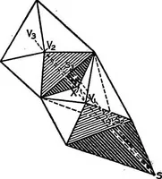 An illustration from Shades and shadows, with applications to architectural details, and exercises in drawing them with the brush and pen .. (1912)