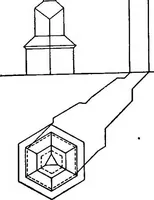 An illustration from Shades and shadows, with applications to architectural details, and exercises in drawing them with the brush and pen .. (1912)