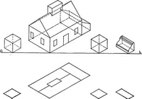 An illustration from Shades and shadows, with applications to architectural details, and exercises in drawing them with the brush and pen .. (1912)