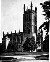 An illustration from American churches ... A series of authoritative articles on designing, planning, heating, ventilating, lighting and general equipment of churches as demonstrated by the best practice in the United States (1915)