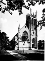 An illustration from American churches ... A series of authoritative articles on designing, planning, heating, ventilating, lighting and general equipment of churches as demonstrated by the best practice in the United States (1915)