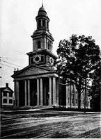 An illustration from American churches ... A series of authoritative articles on designing, planning, heating, ventilating, lighting and general equipment of churches as demonstrated by the best practice in the United States (1915)