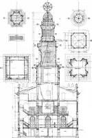 An illustration from American churches ... A series of authoritative articles on designing, planning, heating, ventilating, lighting and general equipment of churches as demonstrated by the best practice in the United States (1915)